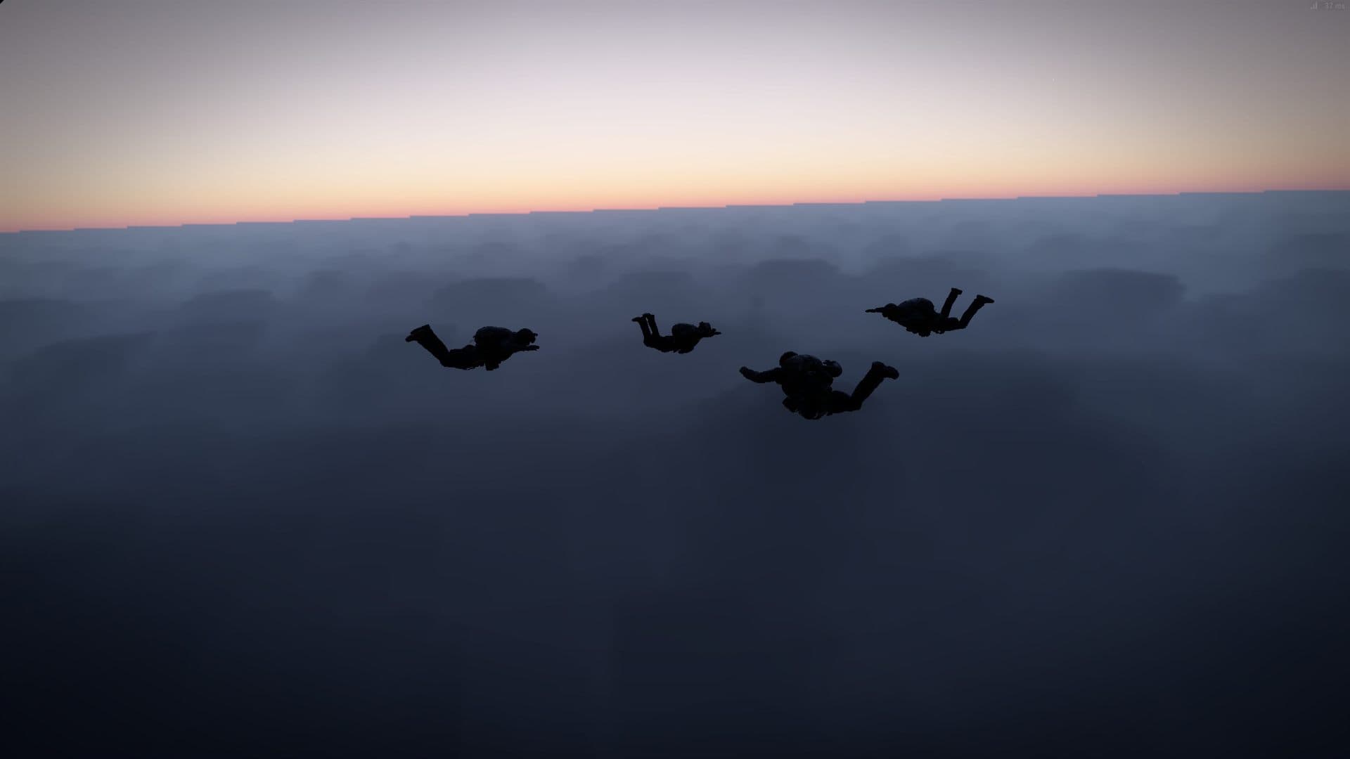 HALO stack over the clouds