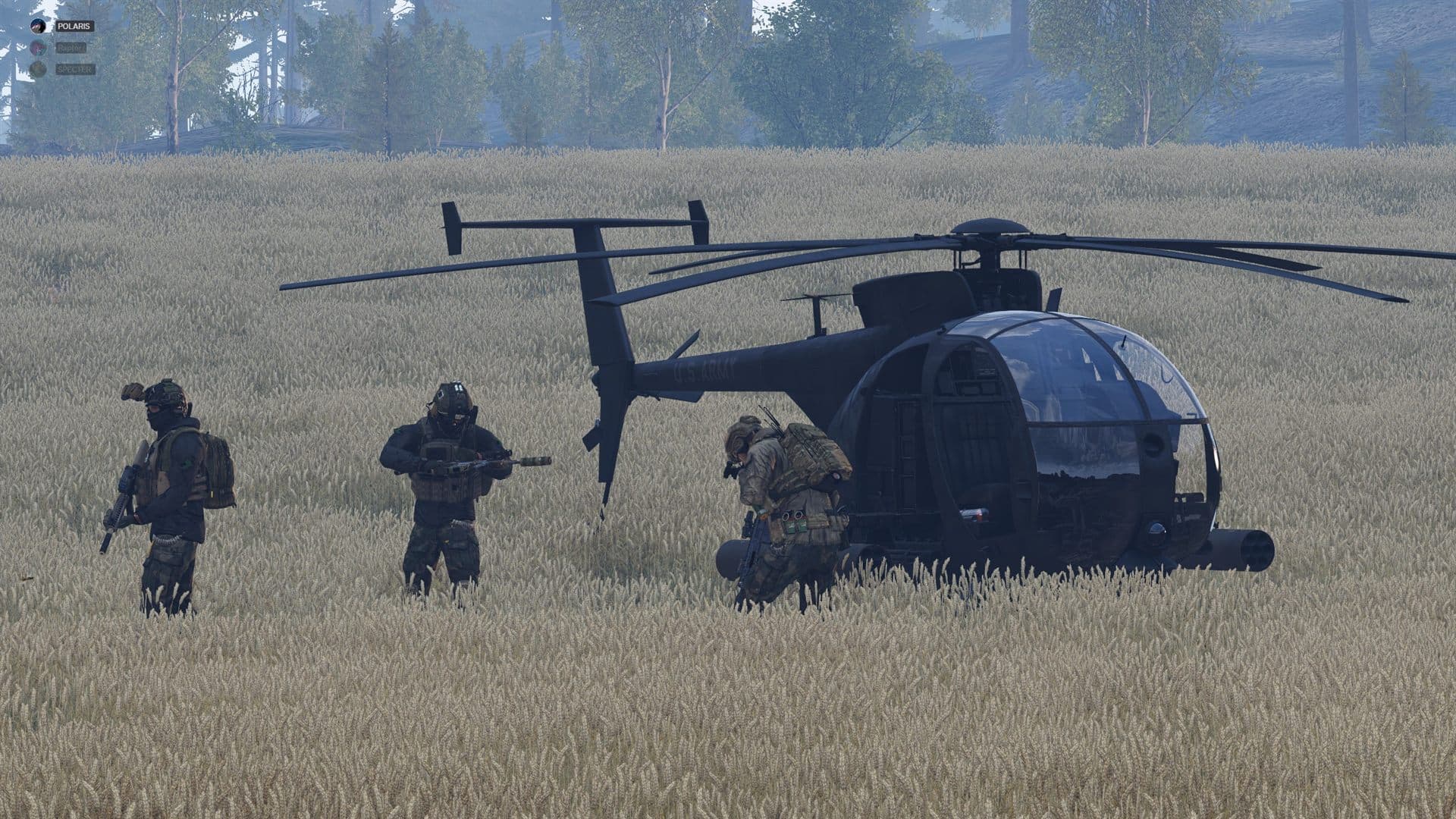 Loading the Little Bird
