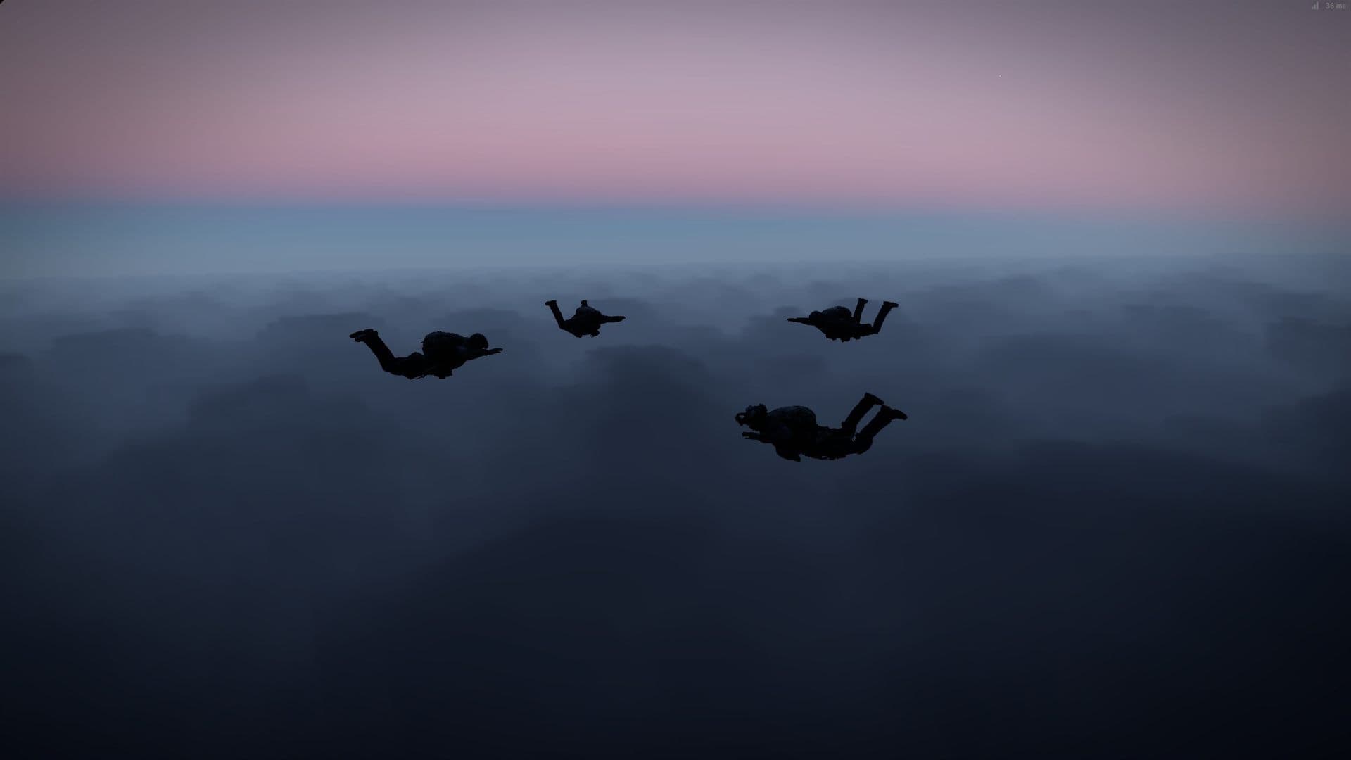 HALO insertion at dusk